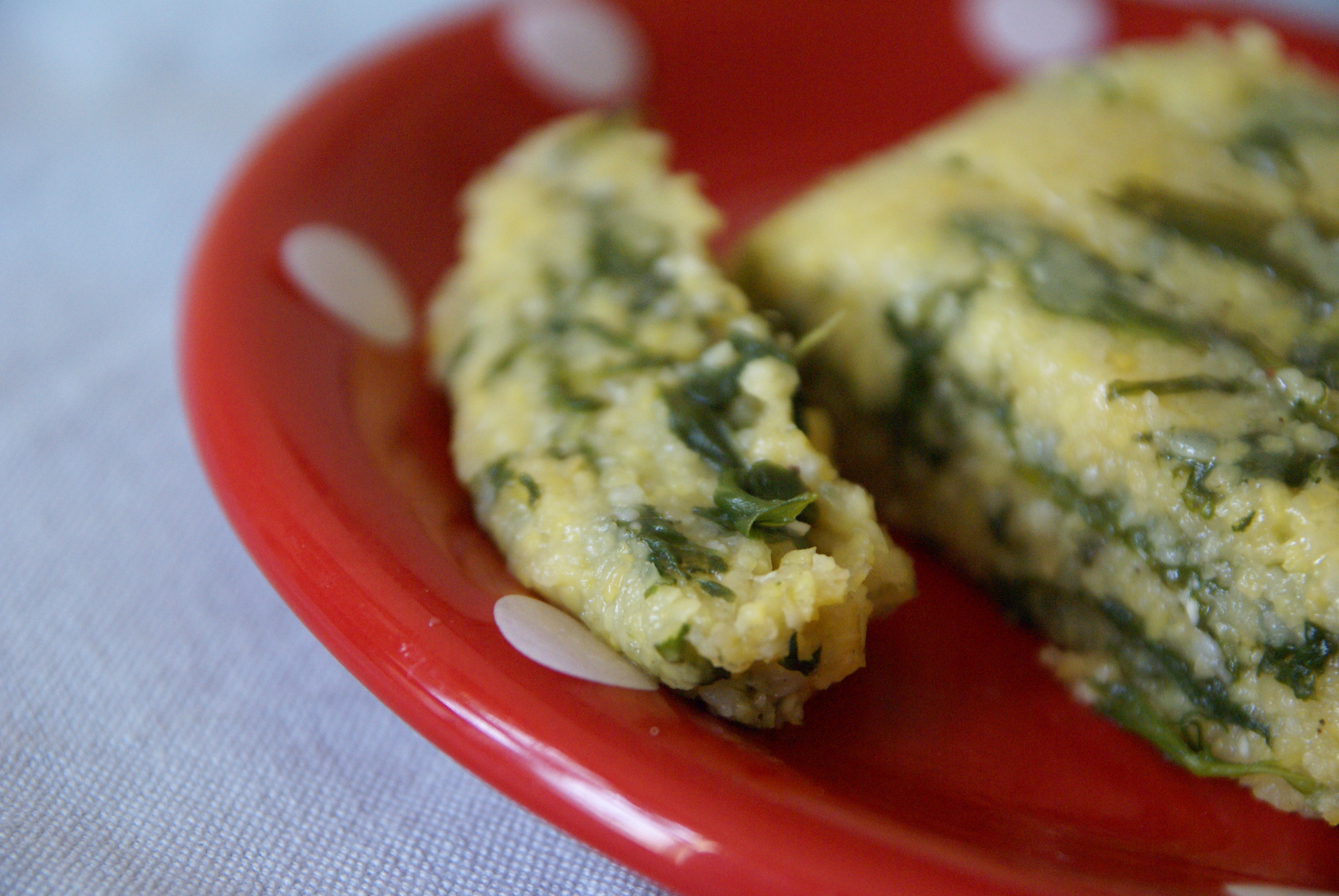 Spinach Polenta