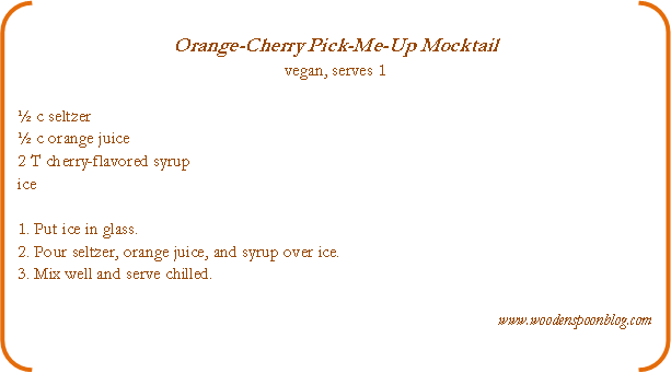 Orange & Cherry Pick-Me-Up Mocktail