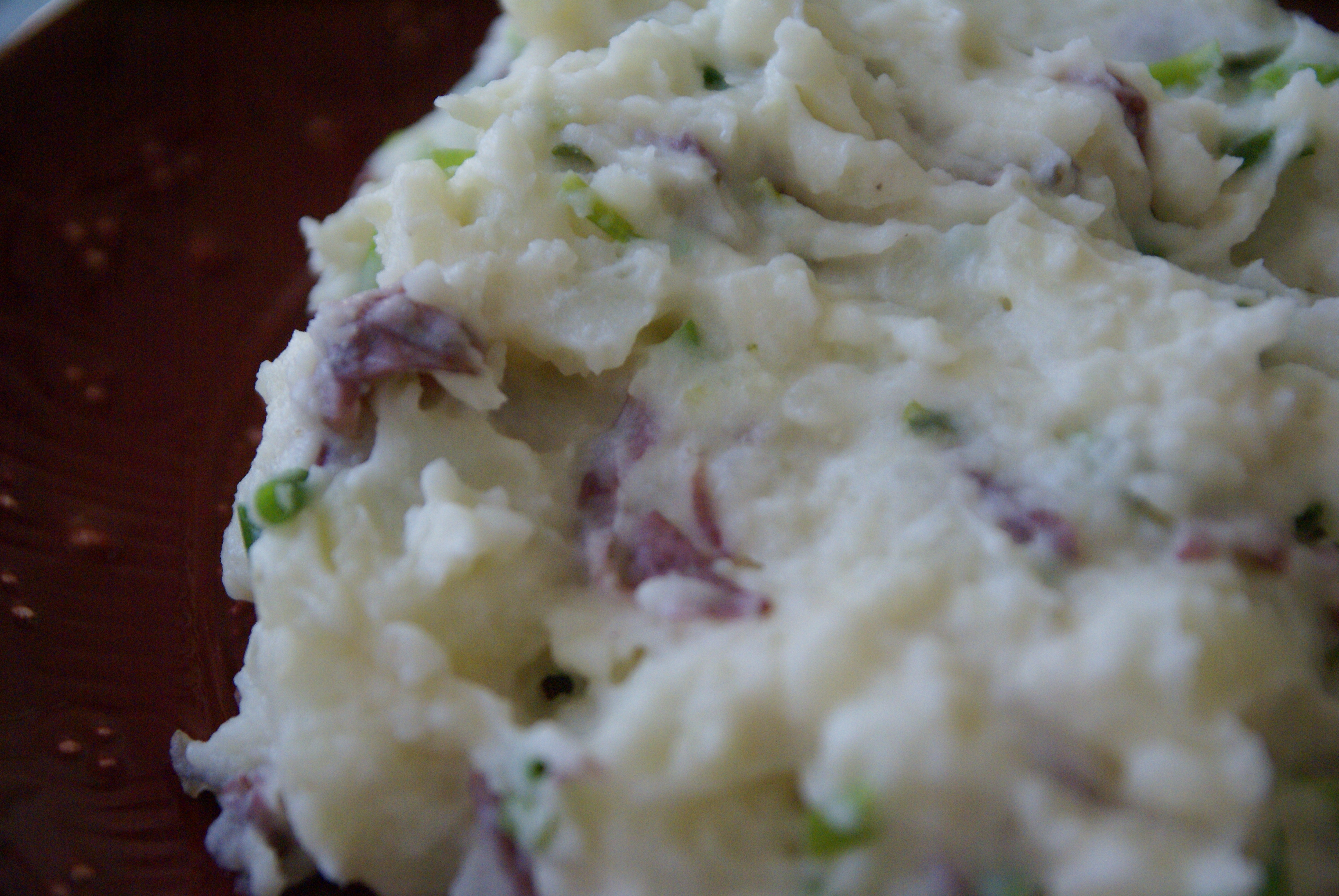 Sour Cream and Chive Smashed Potatoes